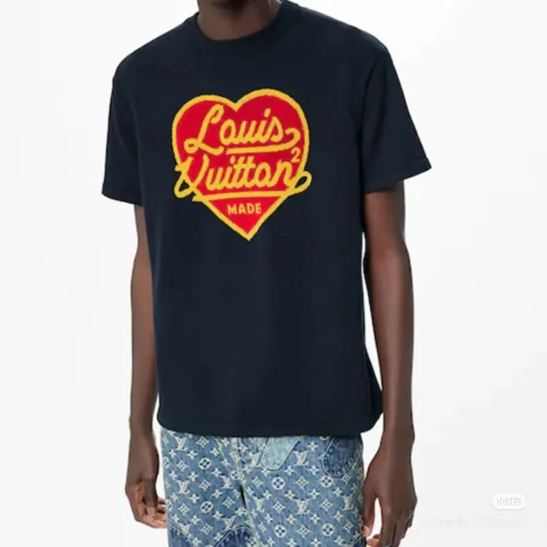 Louis Vuitton/Louis Vuitton love jacquard knitted short sleeves